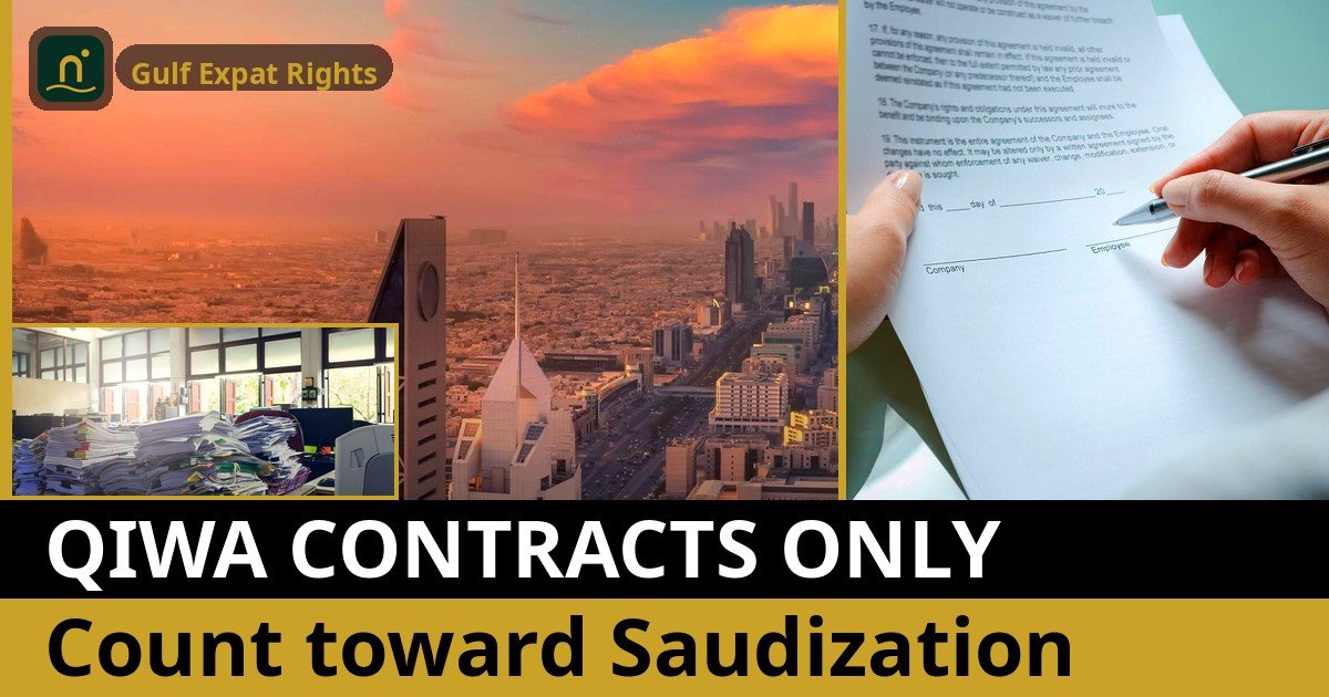 Saudi Arabia: Only Qiwa-Documented Contracts Count Toward Saudization