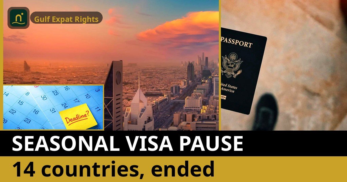 Saudi Seasonal Visa Suspension for 14 Countries (April–June 2026, Ended)